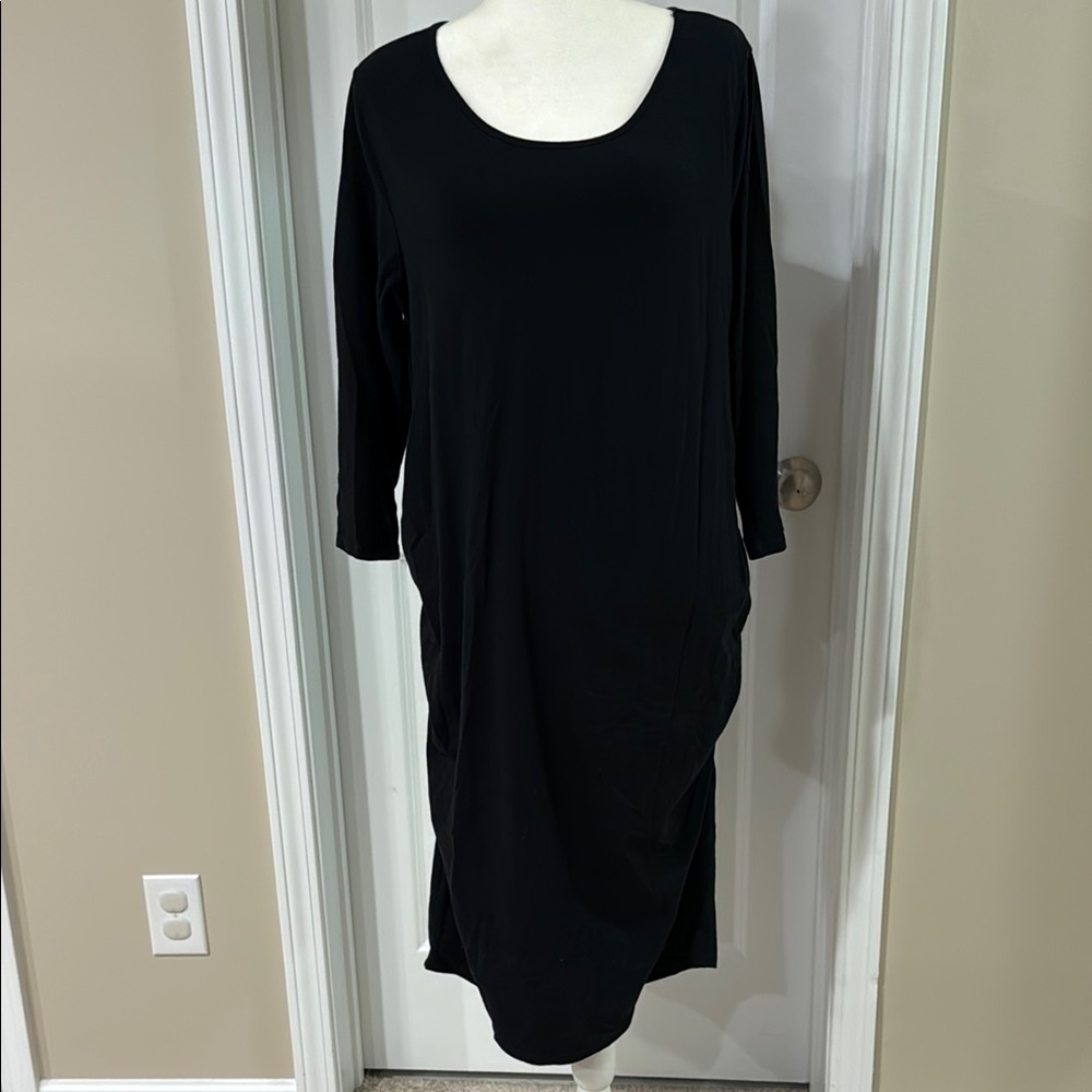 Elegant Black Long Sleeve Dress
